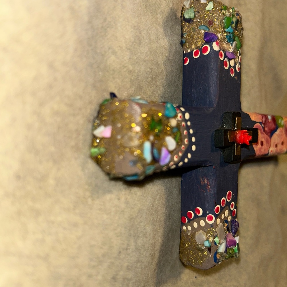 Colorful Wood Cross - Picture 5 of 7